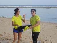  Kevin dan Patricia setelah memenangkan Unlock The Checkpoints challenge di Bali