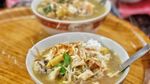 Mendung Dingin Paling Pas Sarapan Soto Kudus yang Gurih Hangat