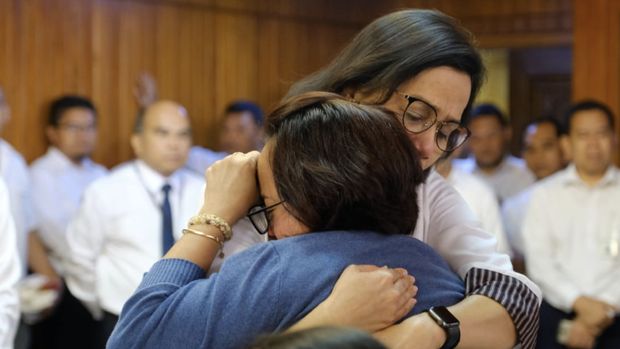 Sri Mulyani Berikan Santunan untuk PNS Korban Lion Air