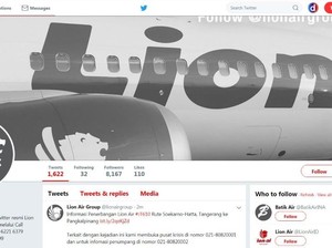 Berduka, Akun Medsos Lion Air Hitam Putih