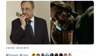 Kocaknya, Florentino Perez juga dikisahkan sampai menelepon John Wick. (Foto: Internet/Twitter)