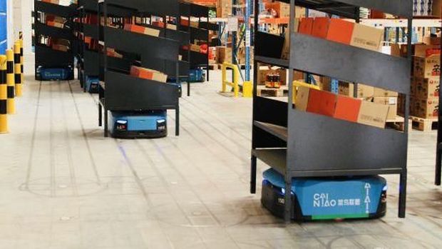 Alibaba Gunakan Robot Layani Permintaan Barang di Hari Jomblo
