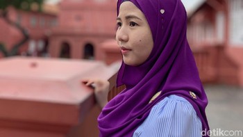 Kita dapat mengatur tingkat blue pada hasil foto portrait layaknya iPhone XS. Foto: Adi Fida Rahman/detikINET