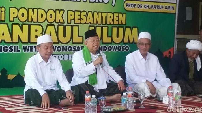 Di Bondowoso, Maruf Amin: Perlu Segera Ada UU Pesantren