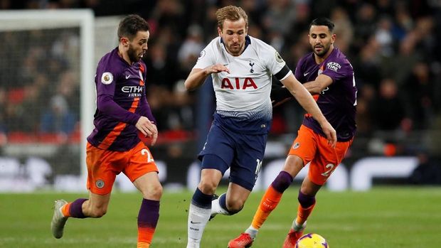 Manchester City menang atas Tottenham pada pertemuan pertama di Liga Inggris musim ini.