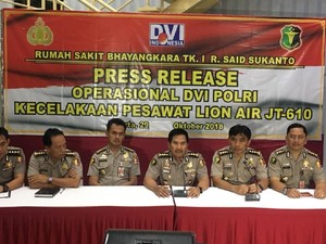 RS Polri Harap Keluarga Korban Lion JT 610 Hadir untuk Tes DNA