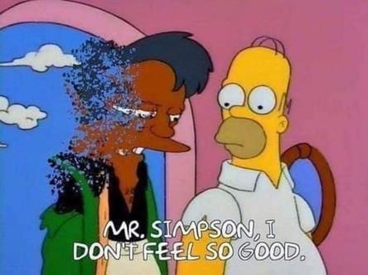 Meme Lucu Meminta Apu Kembali di The Simpsons