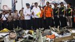 Jokowi Cek Hasil Evakuasi Lion Air JT 610