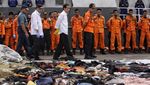 Jokowi Cek Hasil Evakuasi Lion Air JT 610