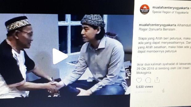 Mualaf Center Yogyakarta Benarkan Roger Danuarta Sudah Masuk Islam