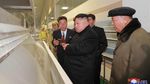 Foto: Gaya Kim Jong Un Blusukan di Tengah Hujan Salju