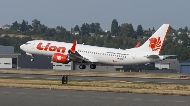 Lion Air memiliki sejumlah pesawat Boeing jenis 737 Max-8.