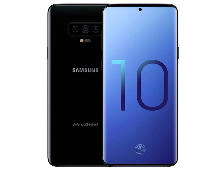 Rekaan wujud Galaxy S10. Foto: istimewa Rekaan wujud Galaxy S10. Foto: istimewa
