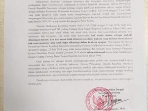 Wakil Ketua DPD Sebut DPR-MPR Juga Minta MK Ditinjau Ulang