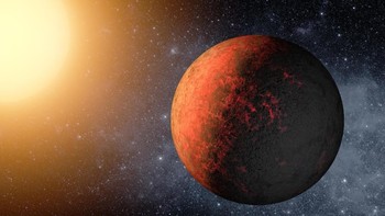 Kepler-20e, exoplanet yang berada terlalu dekat terhadap bintangnya. Foto: NASA