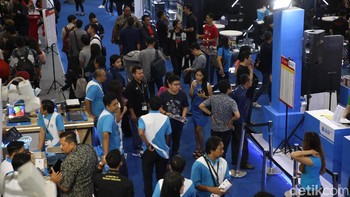 Indocomtech tahun ini berlangsung selama lima hari, dari tanggal 31 Oktober - 4 November 2018. (Foto: Agung Pambudhy/detikINET)