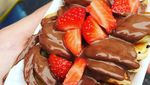 Poffertjes dengan Isian Buah dan Es Krim Buat Ngemil Sore