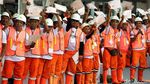 Senangnya Tenaga Kerja Konstruksi Terima Sertifikasi dari Jokowi
