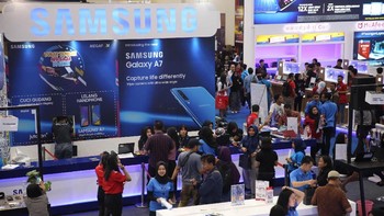 Total ada 250 eksibitor yang berpartisipasi di Indocomtech 2018. (Foto: Agung Pambudhy/detikSport)