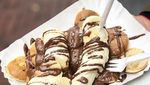 Poffertjes dengan Isian Buah dan Es Krim Buat Ngemil Sore