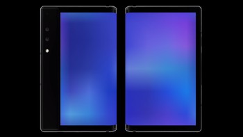 Begini penampakan dua buah FlexPai ketika dilipat, masing-masing pada bagian atas dan bawah. (Foto: www.royole.com/flexpai)