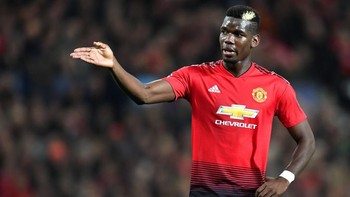 8. Bintang Manchester United Paul Pogba punya kemampuan dengan rating 174 dan potensi sampai 185. Ia memiliki nilai 19 dalam hal technique, flair, dan ambition. (Foto: Michael Regan/Getty Images)