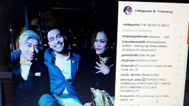 Dulu Berseteru, Kini Roy Kiyoshi dan Robby Purba Damai Kembali