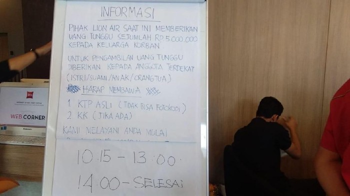 Baru 41 Keluarga Korban Lion Air yang Klaim Uang Tunggu