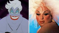 Musuh dari Ariel yaitu Ursula the Sea Witch digambarkan seperti Divine, yaitu salah satu peran yang dimainkan oleh aktor Harris Glenn. Dok. Bored Panda