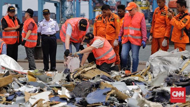 RS Polri Terima 65 Kantong Jenazah dari Evakuasi Lion Air