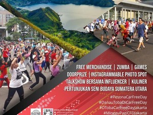 Festival Wisata Danau Toba Hadir di CFD Jakarta