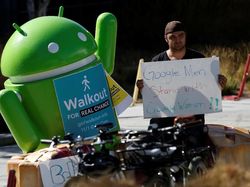 Penampakan Ribuan Karyawan Google Demo Besar-besaran