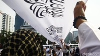 Aksi Bela Tauhid sebelumnya sempat digelar di depan kantor Kemenko Polhukam pada Jumat (26/10).