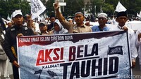 Ada dua tuntutan terkait aksi ini, yakni pengakuan pemerintah terkait bendera hitam bertuliskan kalimat tauhid yang dibakar di Hari Santri Nasional (HSN), Garut, Jawa Barat, adalah bendera tauhid. Kedua, meminta penegak hukum bertindak adil dan mengusut aktor intelektual yang membuat insiden pembakaran terjadi.