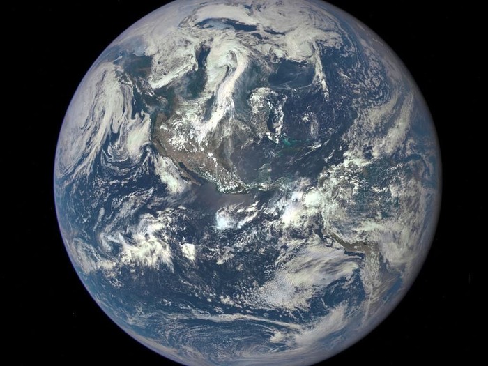 IN SPACE - In this handout provided by the National Aeronautics and Space Administration, Earth as seen from a distance of one million miles by a NASA scientific camera aboard the Deep Space Climate Observatory spacecraft on July 6, 2015. (Photo by NASA via Getty Images)