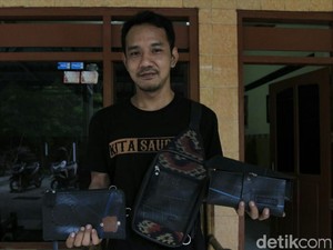 Andres Olah Ban Mobil Bekas jadi Dompet Hingga Tas Berkelas