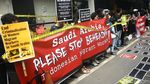 Tuti Dihukum Mati, Demonstran Segel Kedubes Saudi