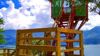 Untuk bisa masuk ke dalam kawasan Puncak Gobah, traveler cukup membayar uang masuk Rp 2.000 saja dan uang parkir Rp 2.000. (dok Uda Uni Duta Wisata Kab Solok)