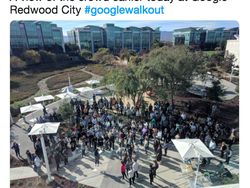 Pegawai Google Ramai Bagikan Foto Mogok Kerja