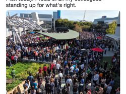 Pegawai Google Ramai Bagikan Foto Mogok Kerja