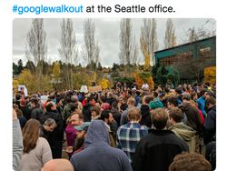 Pegawai Google Ramai Bagikan Foto Mogok Kerja