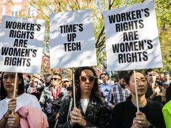 Penampakan Ribuan Karyawan Google Demo Besar-besaran