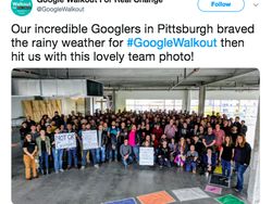 Pegawai Google Ramai Bagikan Foto Mogok Kerja