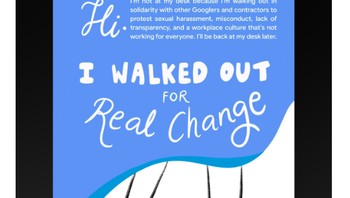 Karyawan diminta meninggalkan ini di mejanya sebelum demo. Foto: Twitter