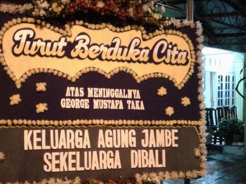 George Mustafa Taka Meninggal karena Sakit Jantung