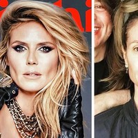 Tampilan wajah asli Heidi Klum di keseharian memang tak mengejutkan. Supermodel senior sering menunjukkan transformasi riasannya di Instagram. Foto: Instagram