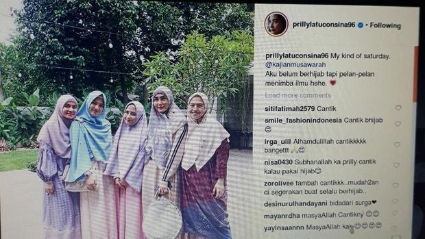 Prilly Ikut Kajian dan Berhijab, Netter: Jangan Dibuka Lagi Hijabnya