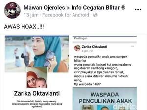 Hoaks Penculikan Anak