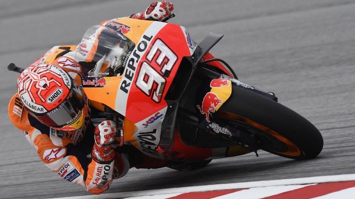 Marc Marquez dijatuhi penalti enam grid. (Foto: Mirco Lazzari gp/Getty Images) Marc Marquez dijatuhi penalti enam grid. (Foto: Mirco Lazzari gp/Getty Images)