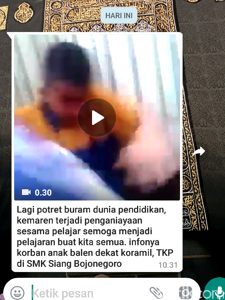 Beredar Video Kekerasan Antar Pelajar SMK Di Bojonegoro